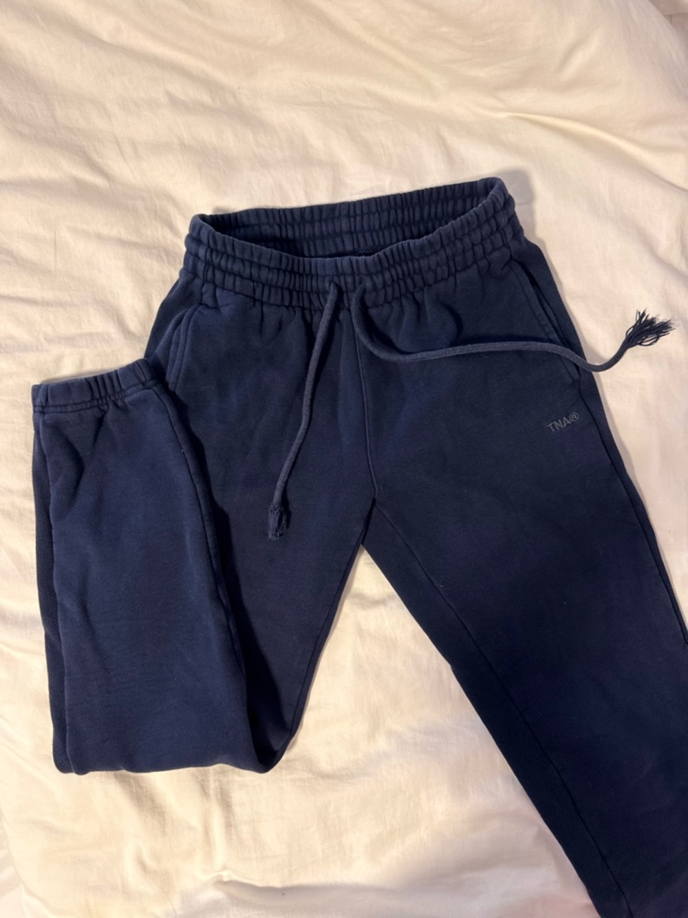 Aritzia TNA Navy Blue Cuffed Sweats